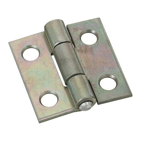 HOMECARE PRODUCTS 1 in. Steel Non-Removable Pin Hinge, Zinc-Plated, 2PK HO150856